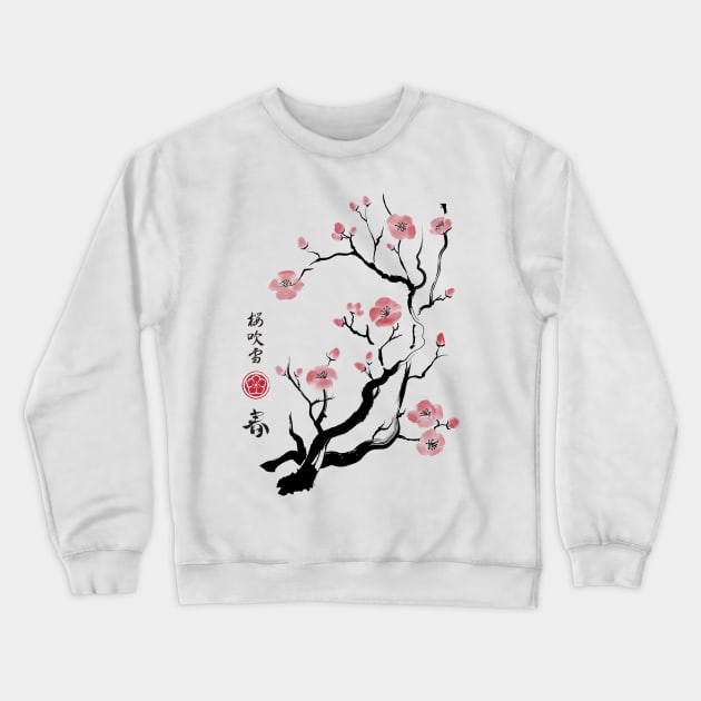 Spring colors in japan Crewneck Sweatshirt by DrMonekers